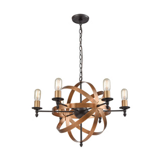 Kingston 27'' Wide 6-Light Chandeliers - Oil Rubbed Bronze