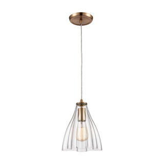 Matilda 8'' Wide 1-Light Mini Pendant - Satin Brass