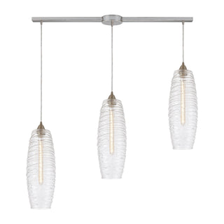 Liz 36'' Wide 3-Light Multi Pendant - Satin Nickel