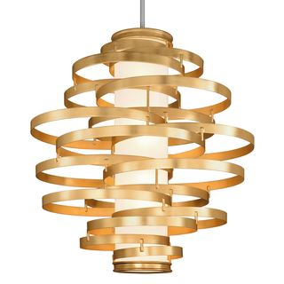 Vertigo Chandelier Gold Leaf