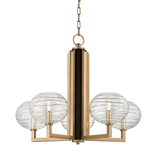 Breton Chandelier Aged Brass