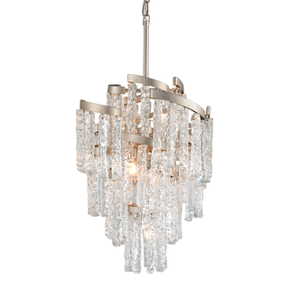 Mont Blanc Chandelier MODERN SILVER LEAF