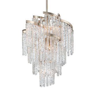 Mont Blanc Chandelier MODERN SILVER LEAF