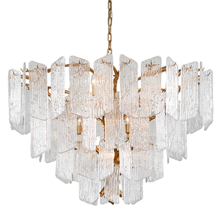 Piemonte Chandelier Gold Leaf