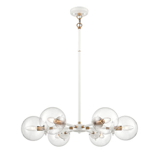 Boudreaux 28'' Wide 6-Light Chandeliers - Matte White