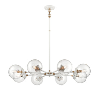 Boudreaux 36'' Wide 8-Light Chandeliers - Matte White