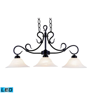 Buckingham 40'' Wide 3-Light Linear Chandeliers - Matte Black