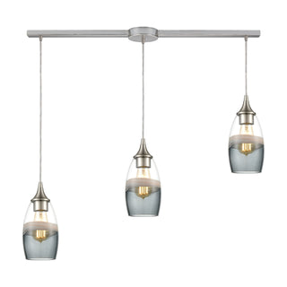 Sutter Creek 36'' Wide 3-Light Pendant - Satin Nickel