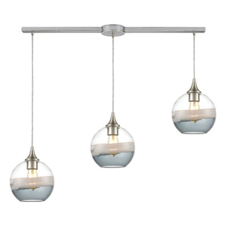 Sutter Creek 36'' Wide 3-Light Pendant - Satin Nickel