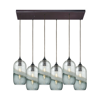 Sutter Creek 32'' Wide 6-Light Pendant - Oil Rubbed Bronze