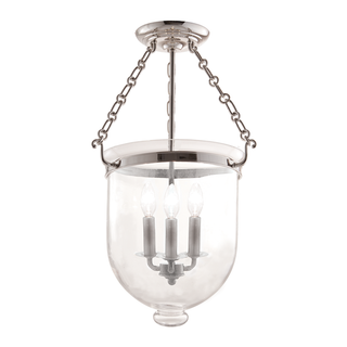 Hampton Semi Flush Polished Nickel