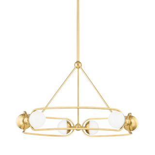 HARTFORD Chandelier Aged Brass