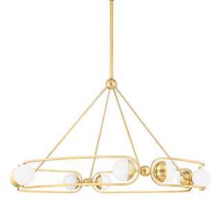 HARTFORD Chandelier Aged Brass