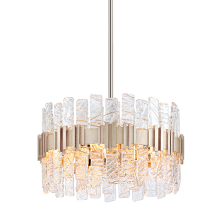 Ciro Chandelier ANTIQUE SILVER LEAF STAINLESS