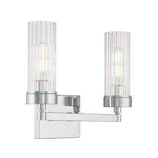 Lida Glass Bath Light - Chrome