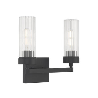 Lida Glass Bath Light - Matte Black