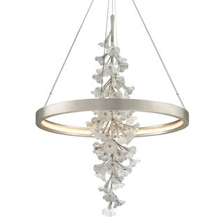 Jasmine Chandelier SILVER LEAF