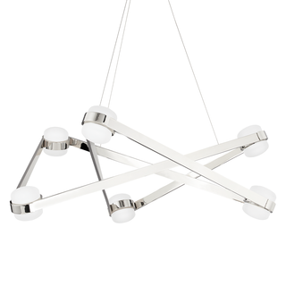 Orbit Chandelier Polished Nickel