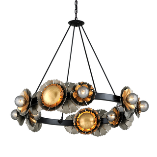 Magic Garden Chandelier BLACK GRAPHITE BRONZE LEAF