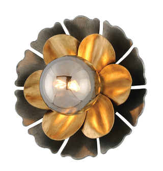 Magic Garden Wall Sconce BLACK GRAPHITE BRONZE LEAF