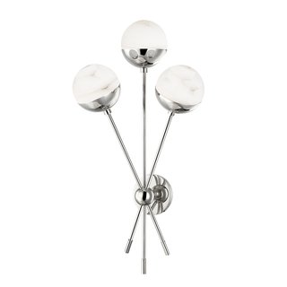 Saratoga Wall Sconce Polished Nickel