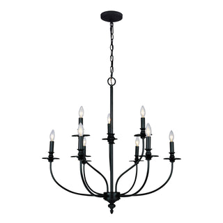 Hartford 29'' Wide 9-Light Chandeliers - Oil Rubbed Bronze