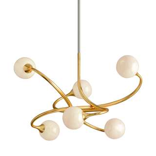 Signature Chandelier Gold Leaf