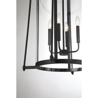 Rosedale 4-Light Pendant in Matte Black