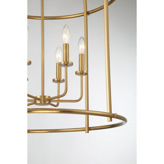 Brookstone 6-Light Pendant in Warm Brass