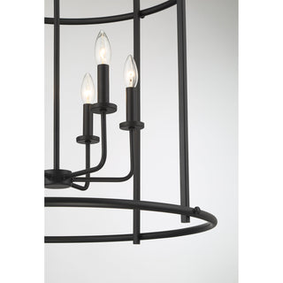 Brookstone 6-Light Pendant in Matte Black