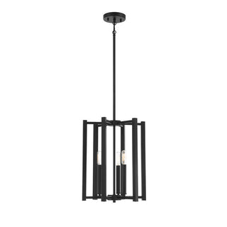 Benson 3-Light Pendant in Matte Black Matte Black