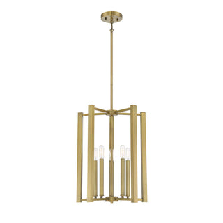 Benson 5-Light Pendant in Warm Brass Warm Brass