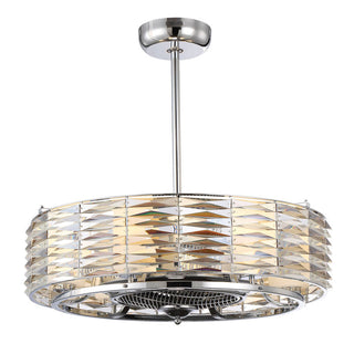 Taurus 6-Light Fan D'Lier in Polished Chrome Polished Chrome