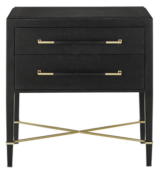 Verona Black Nightstand