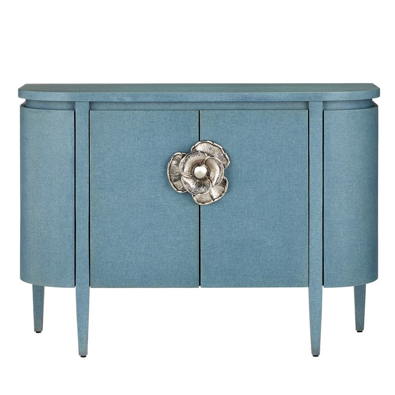 Briallen Blue Demi-Lune Cabinet