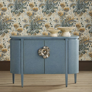 Briallen Blue Demi-Lune Cabinet