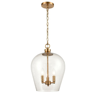 Darlene 13'' Wide 3-Light Pendant - Satin Brass