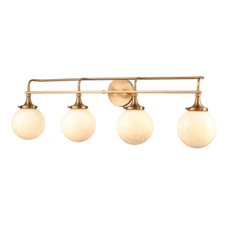 Beverly Hills 38'' Wide 4-Light Vanity Light - Satin Brass