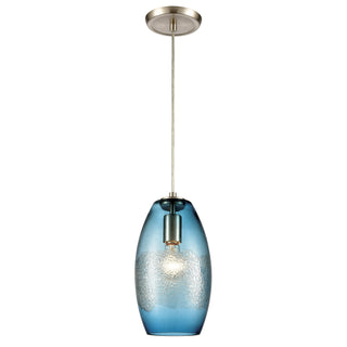 Ebbtide 6'' Wide 1-Light Mini Pendant - Satin Nickel