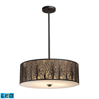 Woodland Sunrise 24'' Wide 5-Light Chandeliers - Aged Bronze