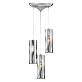 Chromia 10'' Wide 3-Light Pendant - Polished Chrome