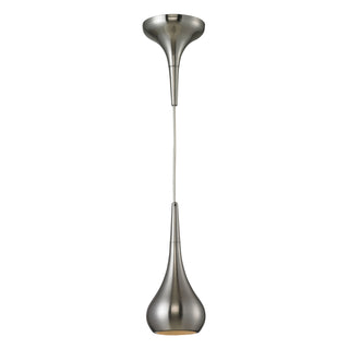 Lindsey 4'' Wide 1-Light Mini Pendant - Satin Nickel