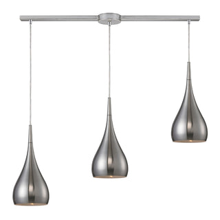 Lindsey 36'' Wide 3-Light Pendant - Satin Nickel