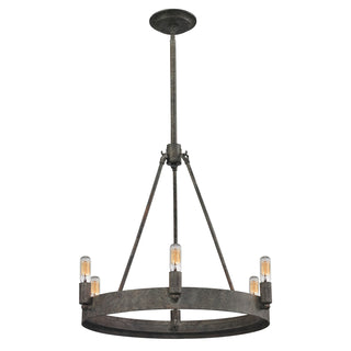 Lewisburg 21'' Wide 6-Light Chandeliers - Malted Rust