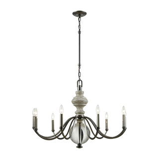 Neo Classica 35'' Wide 9-Light Chandeliers - Aged Black