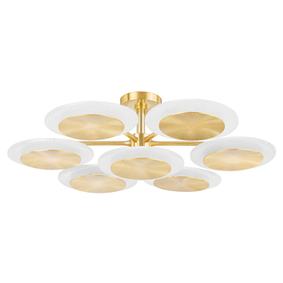 Topaz Semi Flush VINTAGE POLISHED BRASS