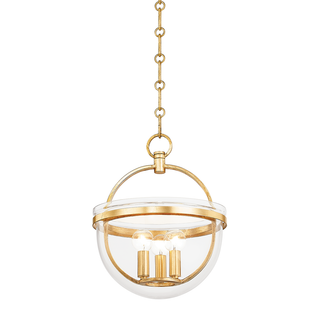 Malloy Lantern Vintage Gold Leaf