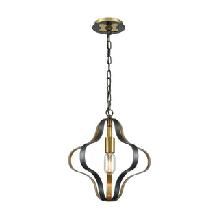 Janis 14'' Wide 1-Light Pendant - Aged Bronze