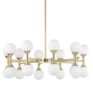 Astoria Chandelier Aged Brass