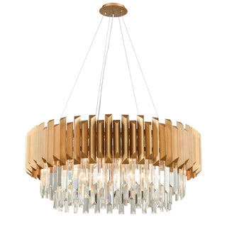 Seneca Falls 34'' Wide 8-Light Chandeliers - Matte Gold